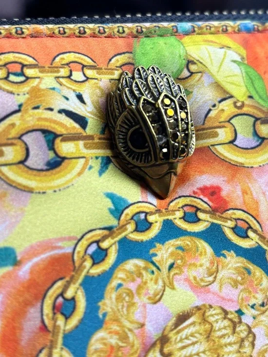 Kurt Geiger RARE London Small Scarf Print Wallet NWT - Picture 5 of 15